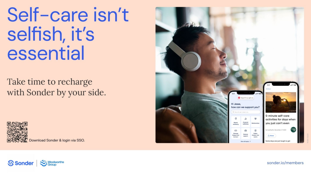 Digital banner: Self-care