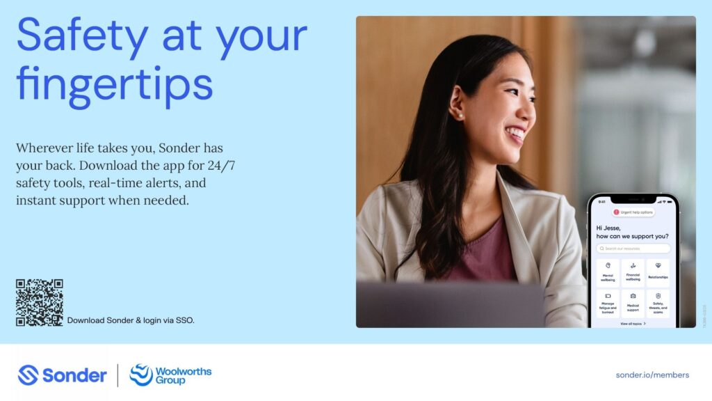 Digital banner: Stay safe with Sonder