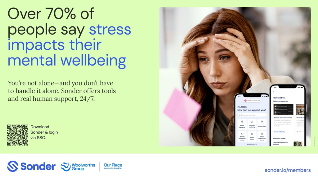 Digital banner: Stress & anxiety