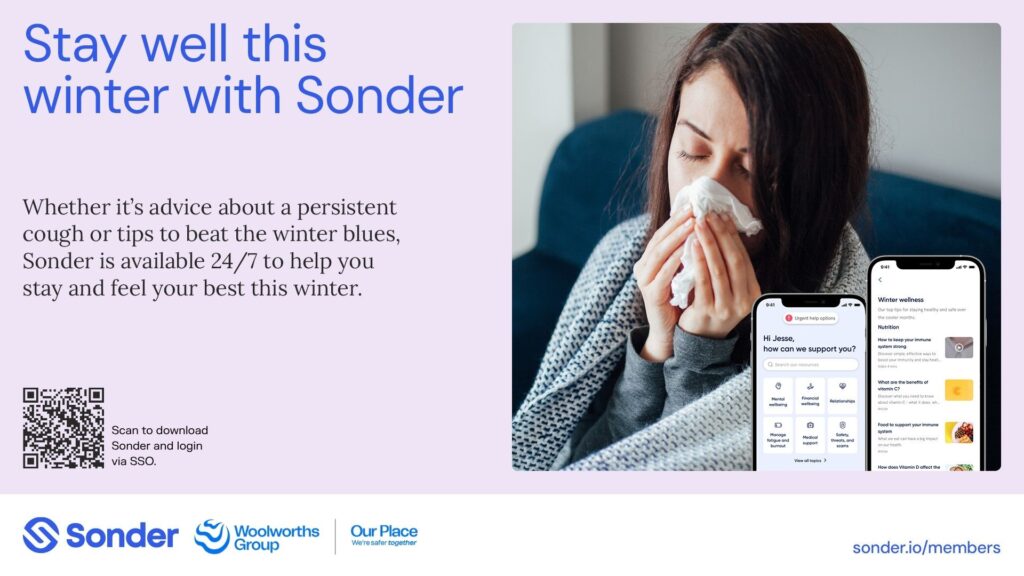 Digital banner: Winter wellbeing