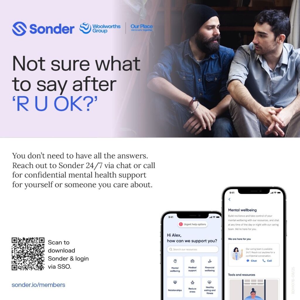 Social tile: Not sure what to say after R U OK